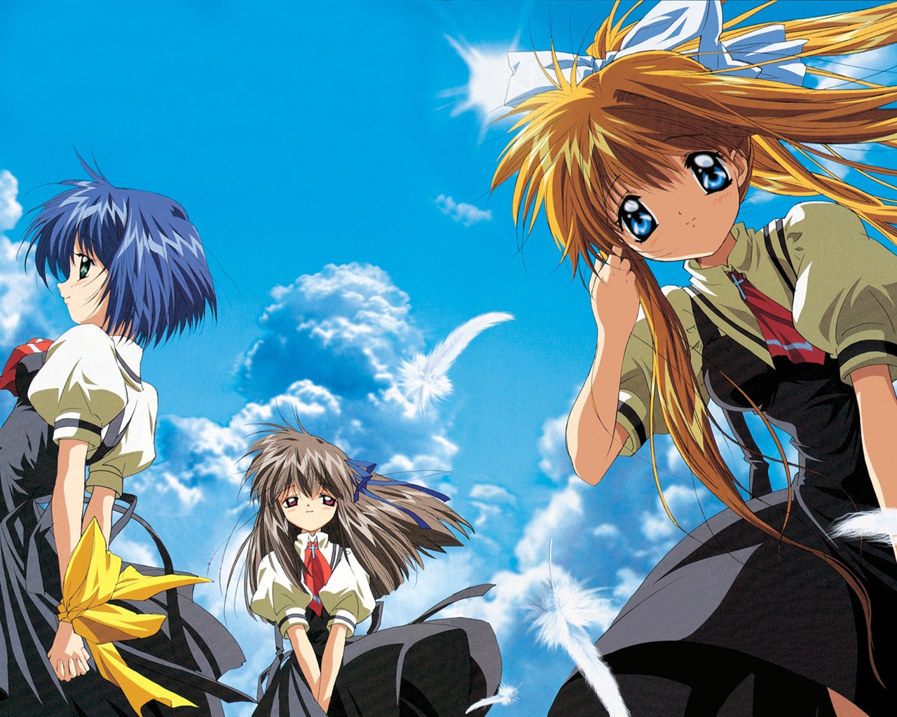 Krásné dívky anime HD Tapety na plochu (2) #5 - 1280x1024