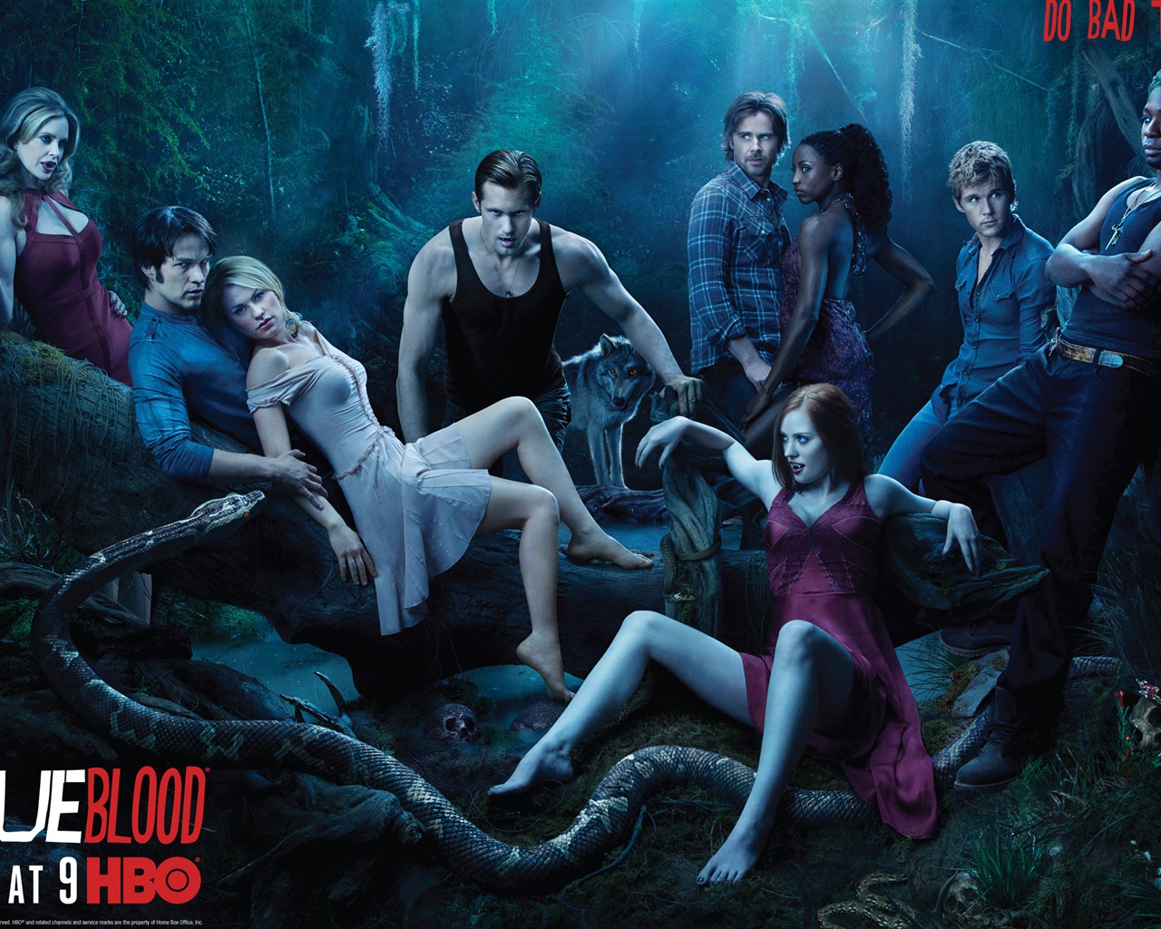 True Blood TV film HD tapety na plochu #1 - 1280x1024