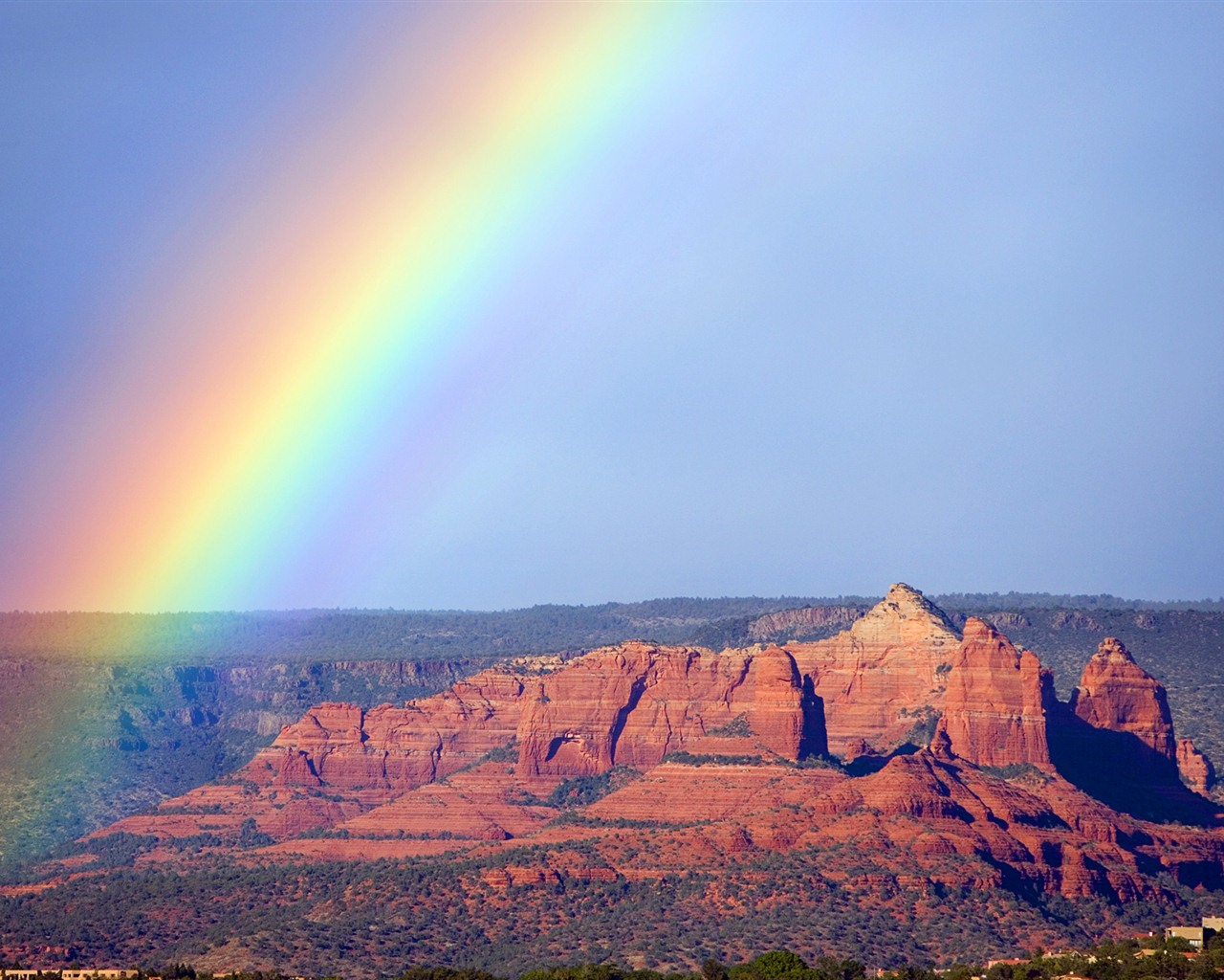 Windows 7 Wallpapers: Arco iris #4 - 1280x1024