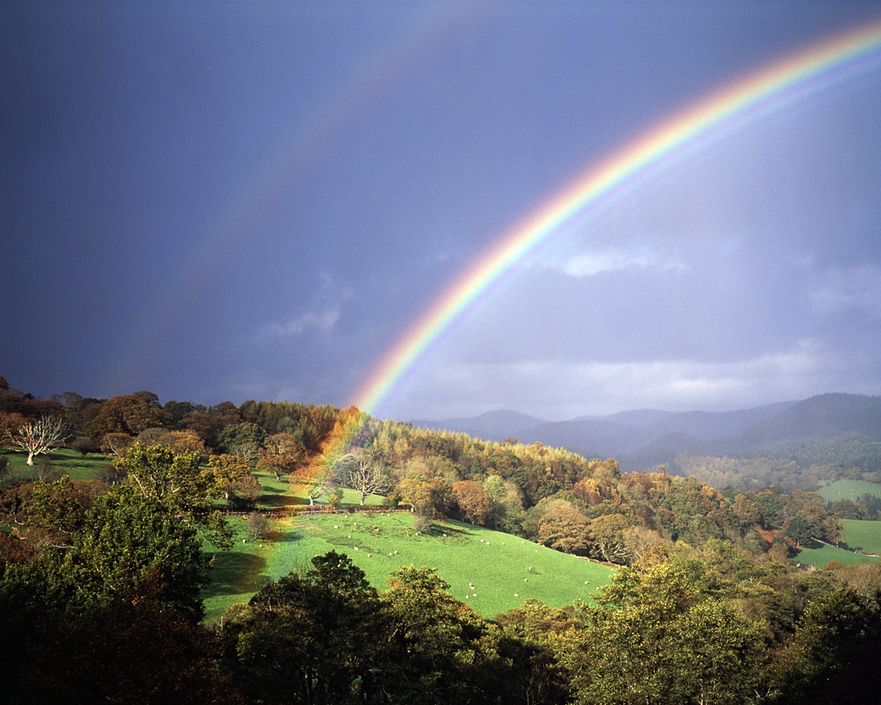 Windows 7 Wallpapers: Arco iris #7 - 1280x1024