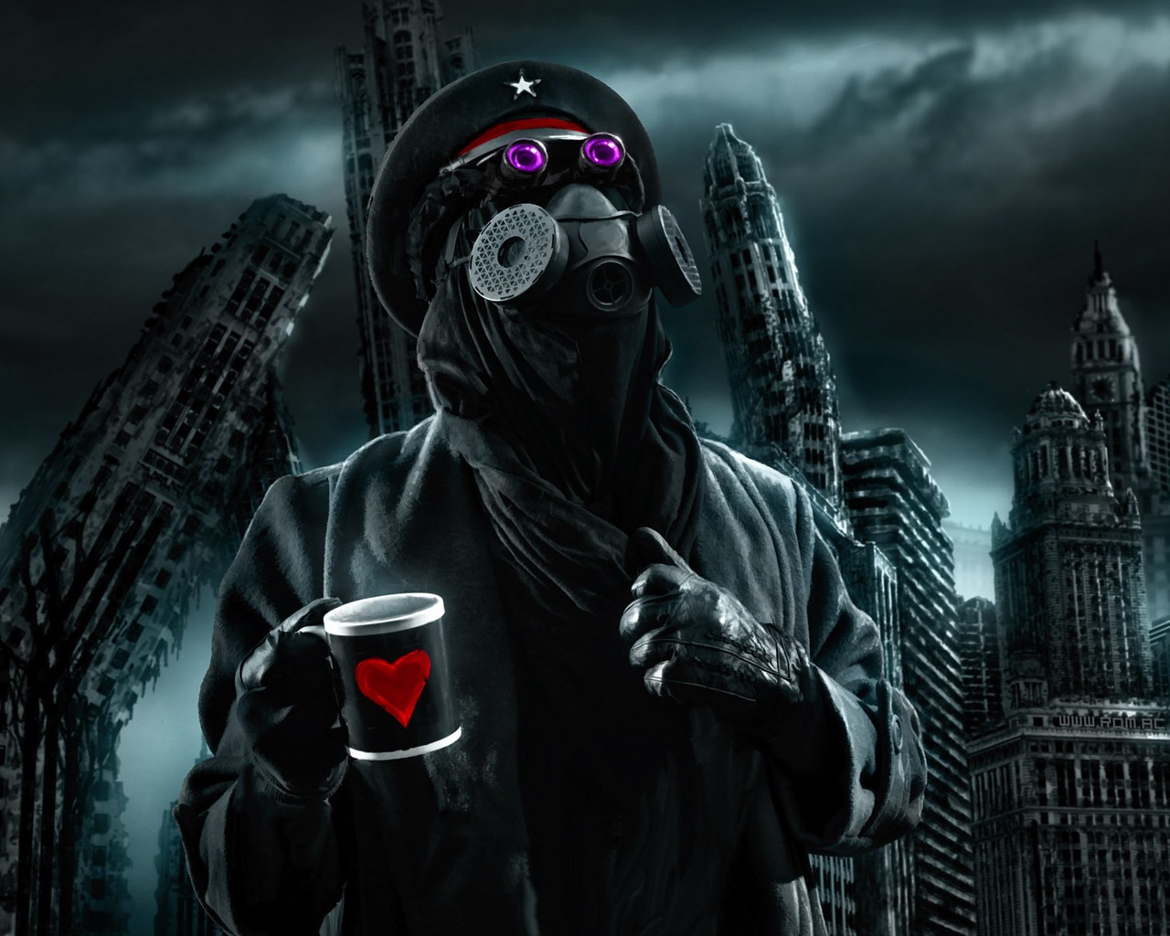 Romantically Apocalyptic creative painting wallpapers (2) #15 - 1280x1024
