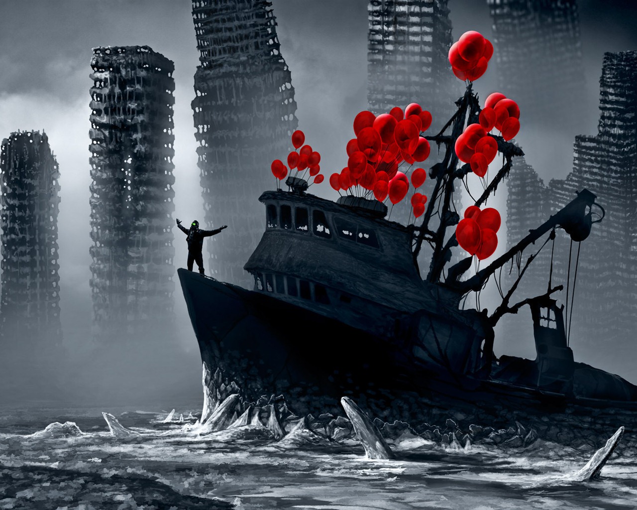 Romantically Apocalyptic creative painting wallpapers (2) #19 - 1280x1024