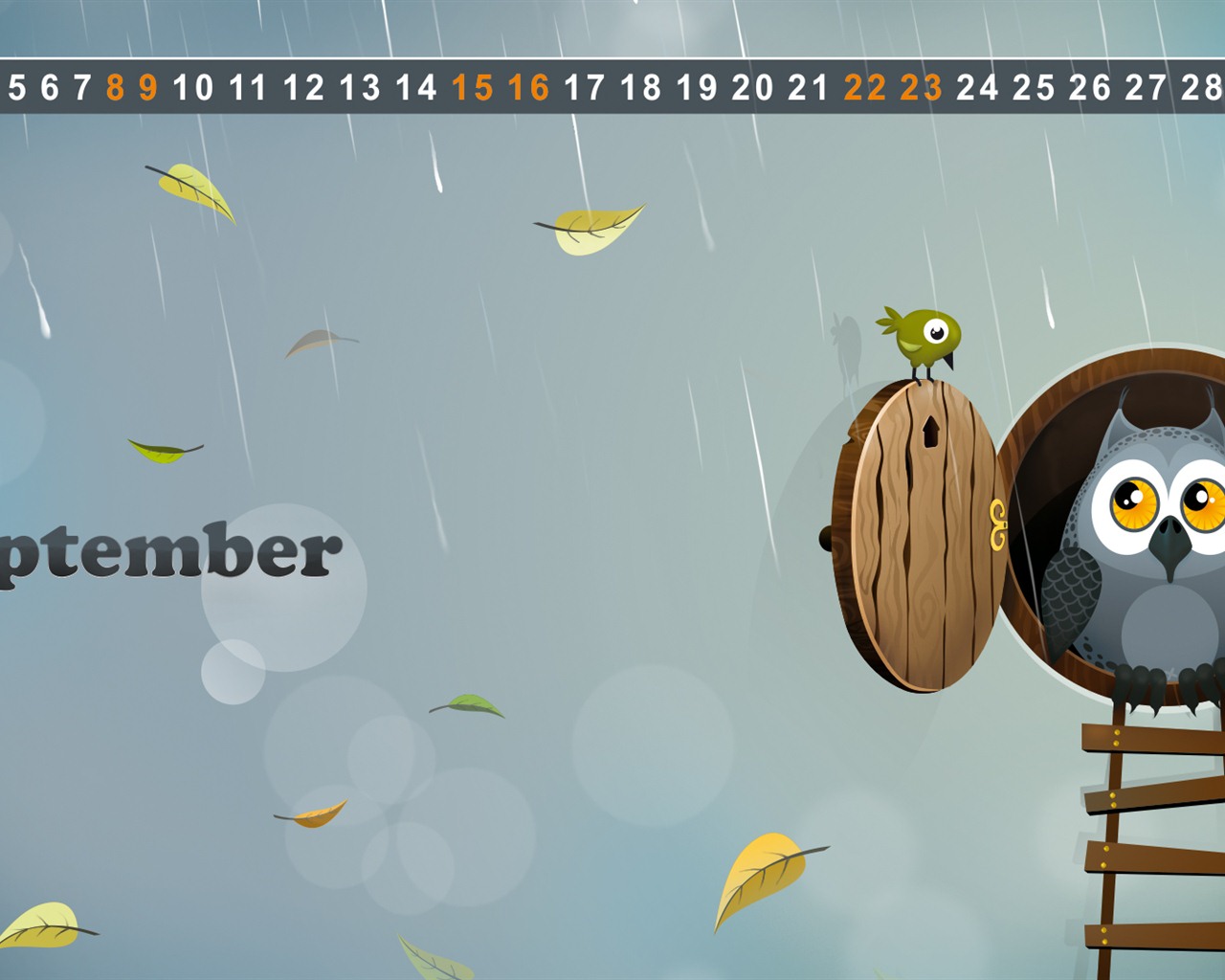 09 2012 Calendar fondo de pantalla (1) #17 - 1280x1024