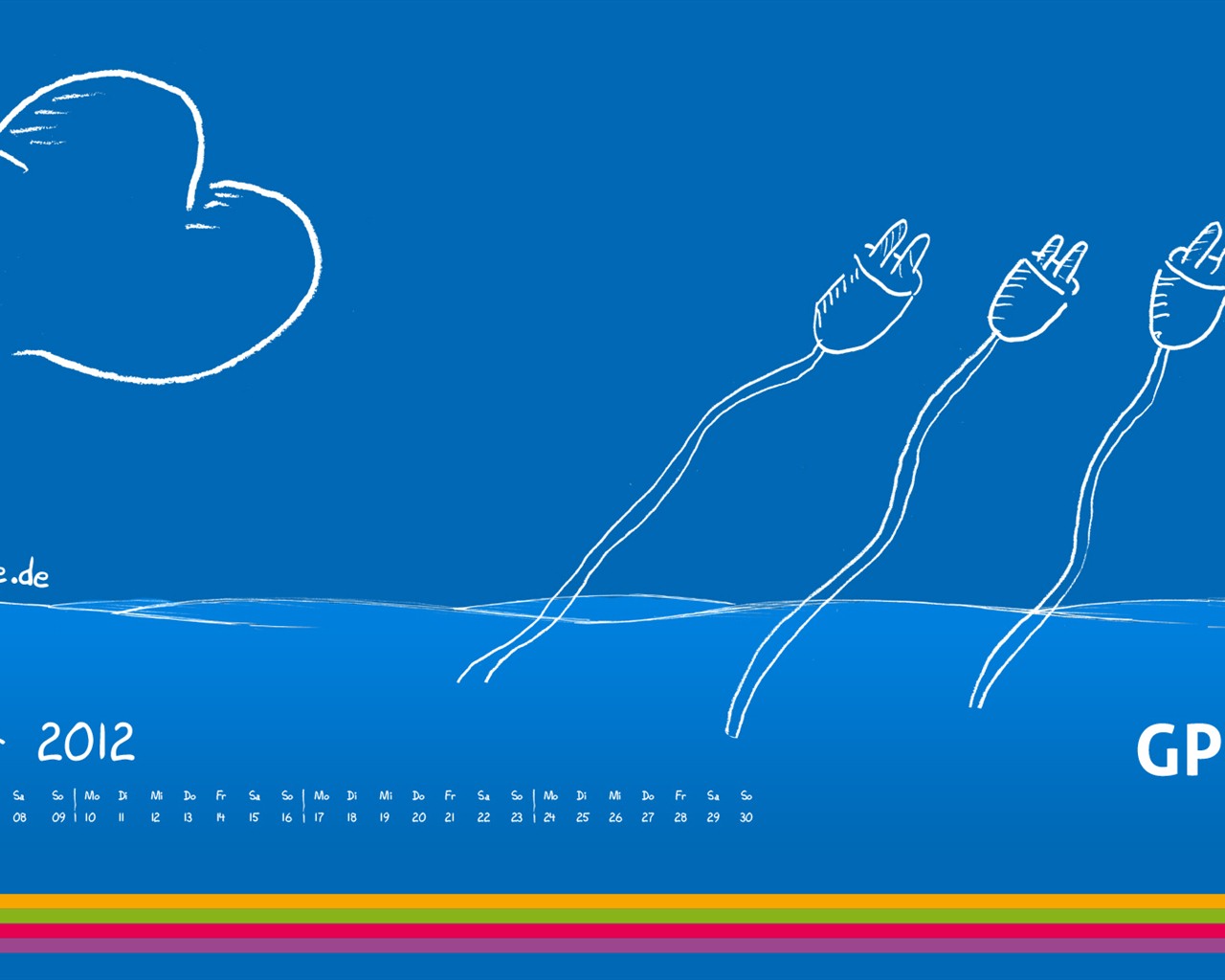 September 2012 Calendar wallpaper (2) #16 - 1280x1024