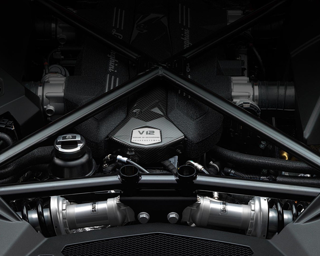 2012 람보르기니 Aventador LP700-4의 HD 배경 화면 #32 - 1280x1024