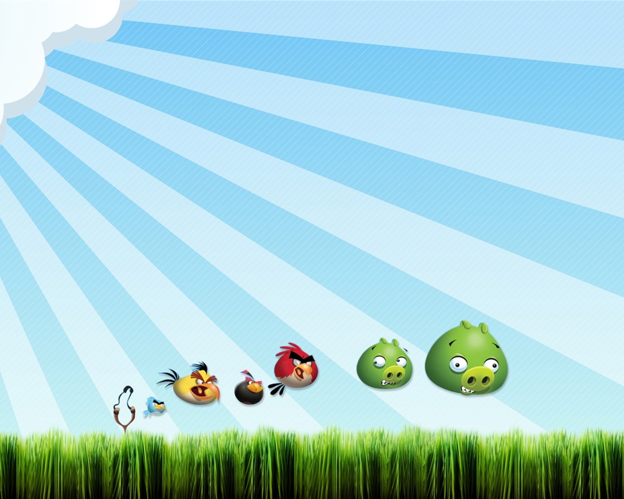 Angry Birds hra na plochu #4 - 1280x1024