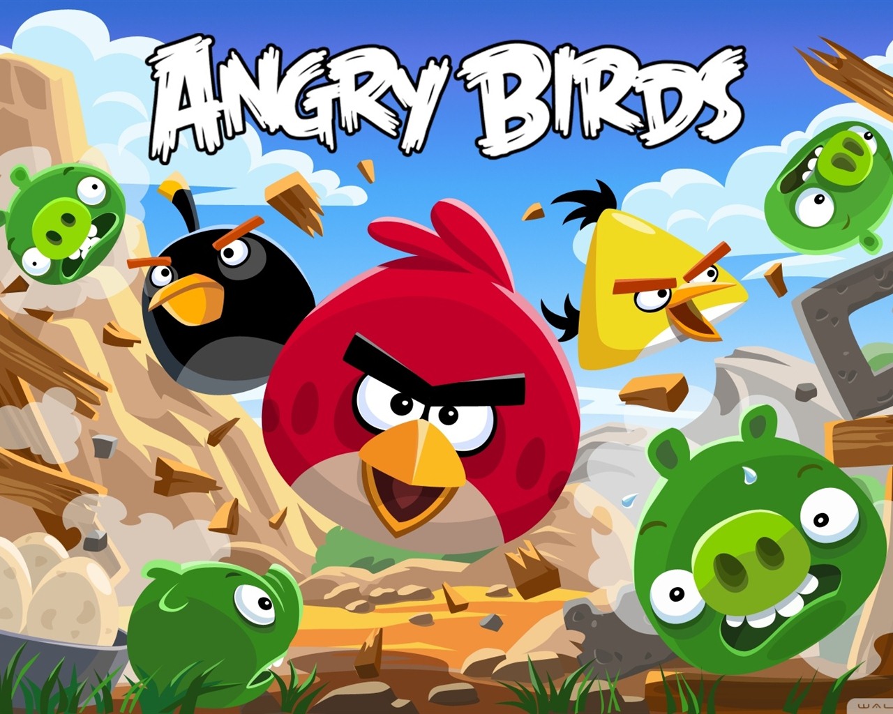 Angry Birds Spiel wallpapers #10 - 1280x1024