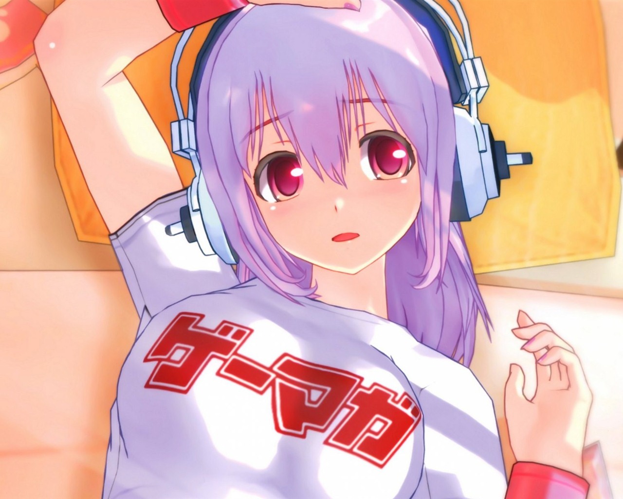 Super Sonico HD anime tapety na plochu #2 - 1280x1024