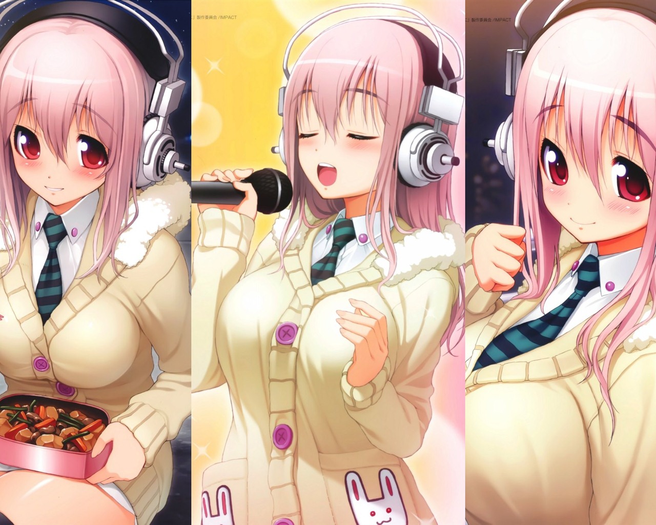 Super Sonico HD anime tapety na plochu #4 - 1280x1024