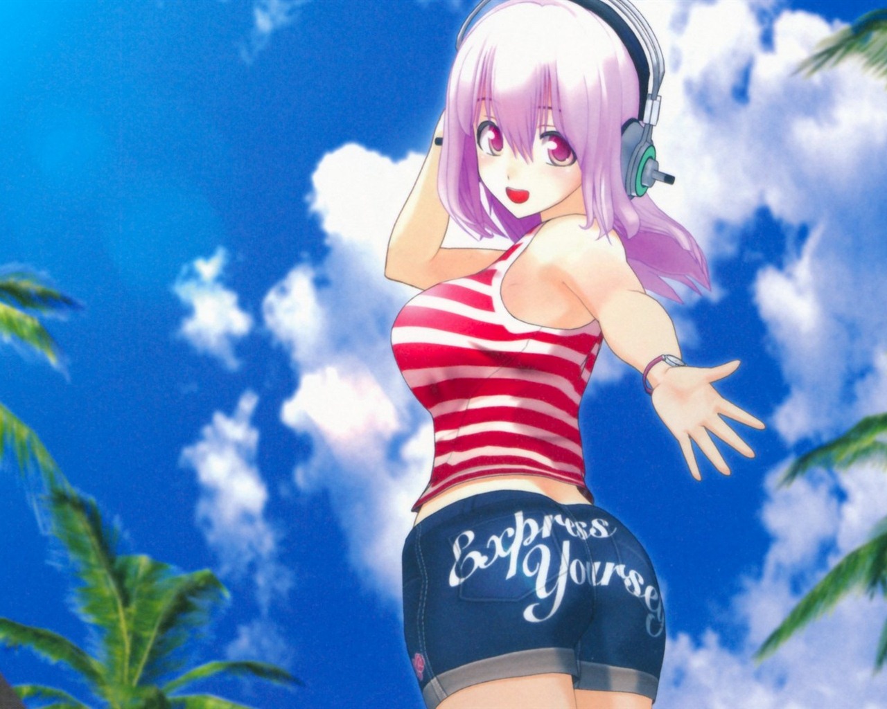 Super Sonico HD anime wallpapers #8 - 1280x1024