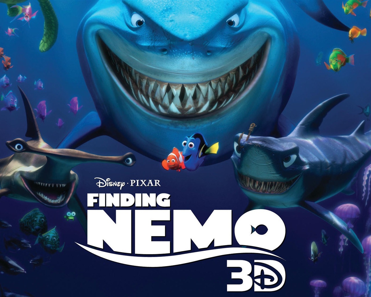 Finding Nemo 3D 海底總動員3D 2012高清壁紙 #1 - 1280x1024