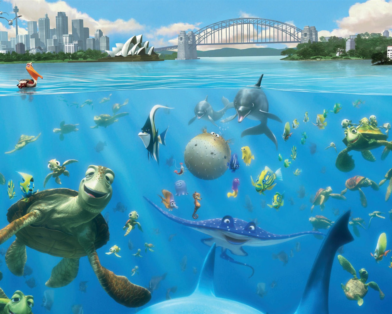 Finding Nemo 3D 2012 HD wallpapers #8 - 1280x1024