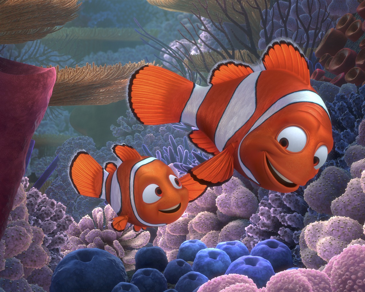 Le Monde de Nemo 3D 2012 fonds d'écran HD #11 - 1280x1024