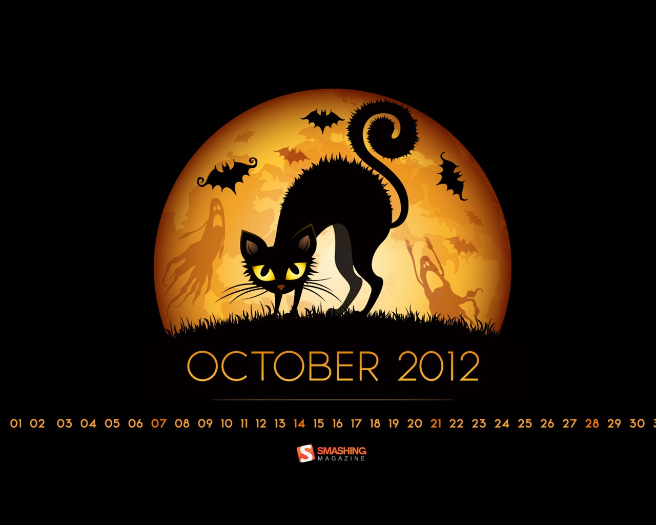 Oktober 2012 Kalender Wallpaper (2) #1 - 1280x1024