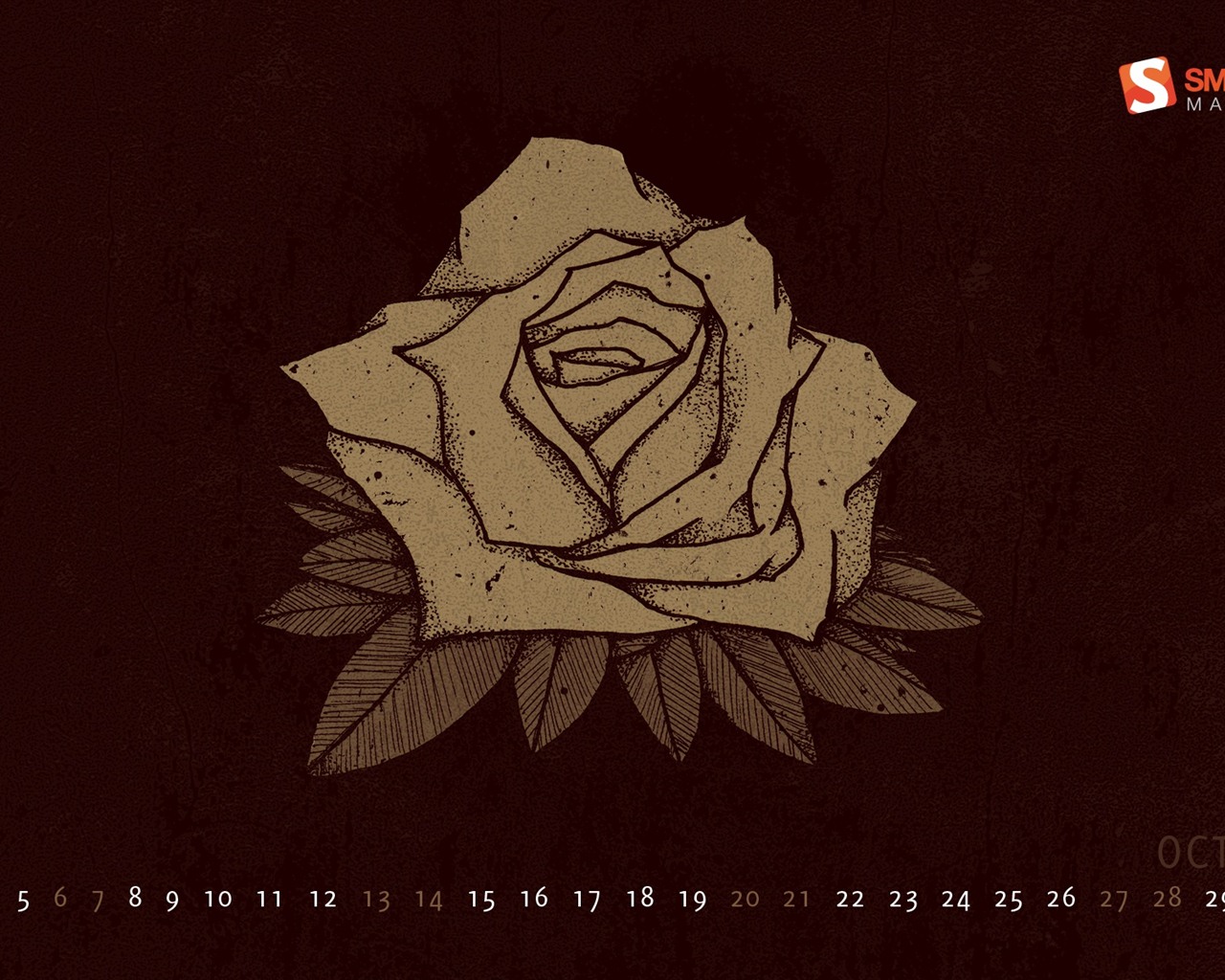 October 2012 Calendar wallpaper (2) #5 - 1280x1024