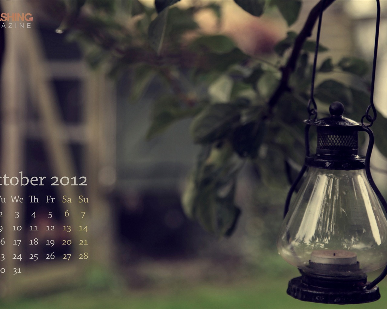 October 2012 Calendar wallpaper (2) #6 - 1280x1024