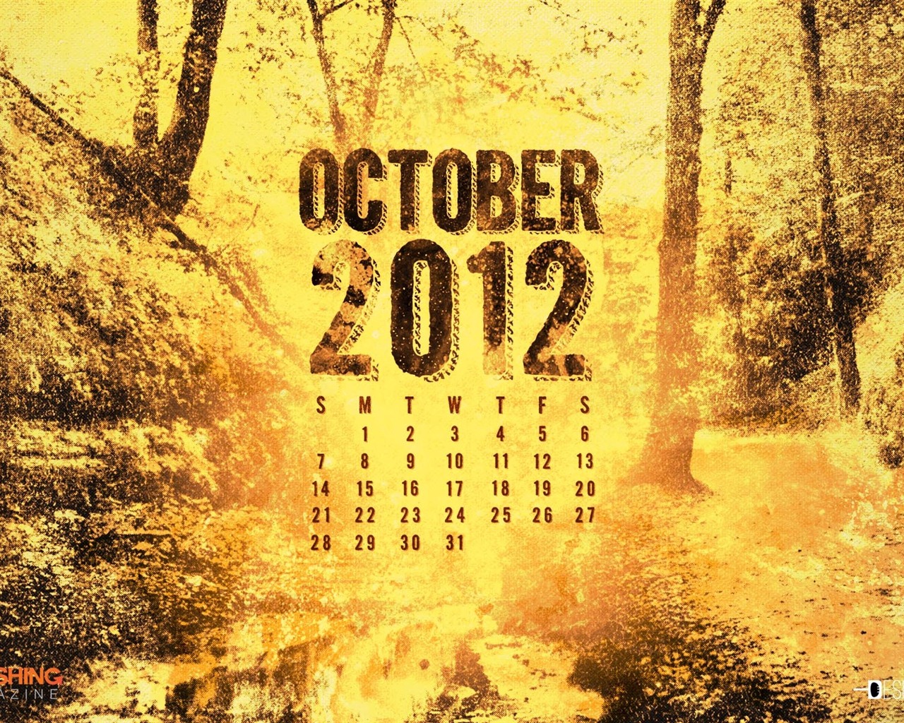 2012年10月 月曆壁紙(二) #8 - 1280x1024