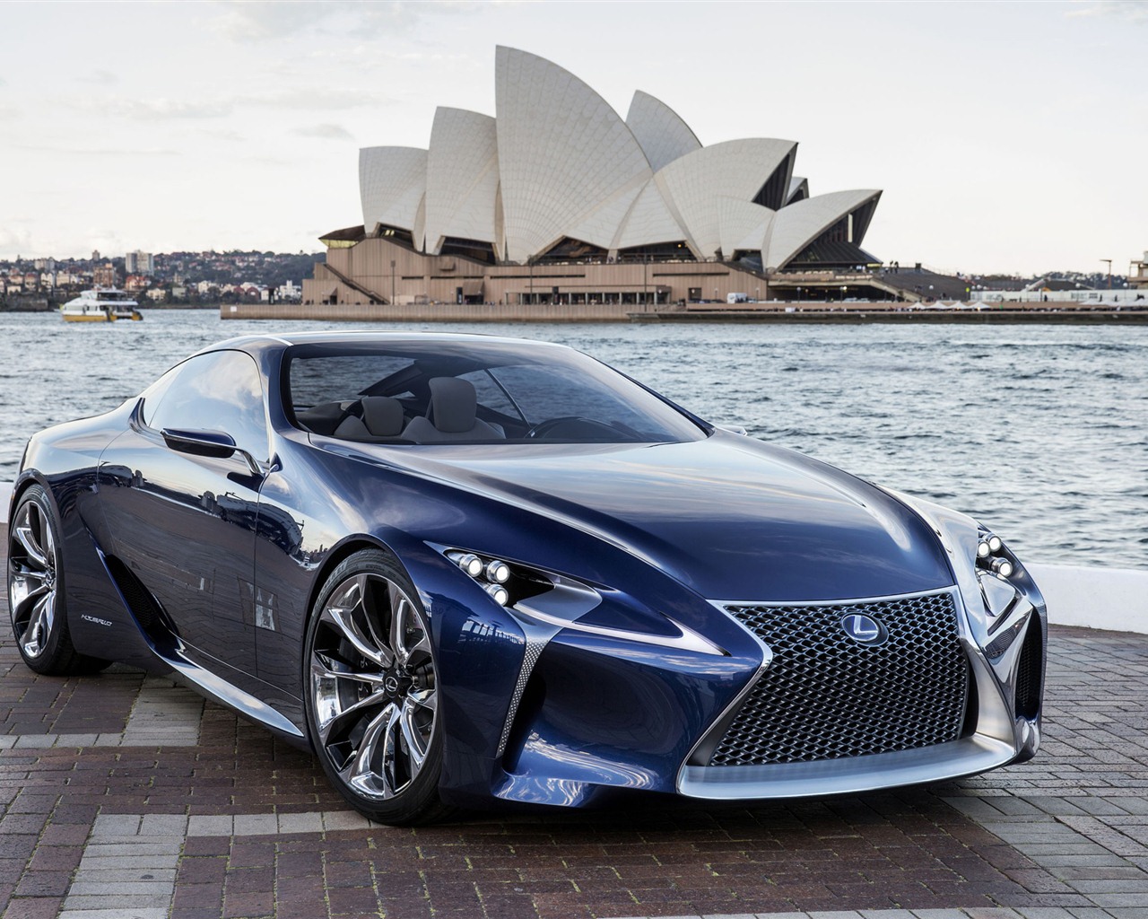 2012 Lexus LF-LC Modré koncepce HD Tapety na plochu #1 - 1280x1024