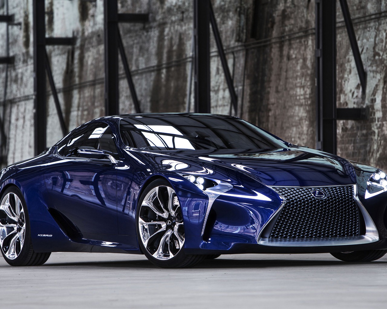 2012 Lexus LF-LC Concept Bleu fonds d'écran HD #4 - 1280x1024
