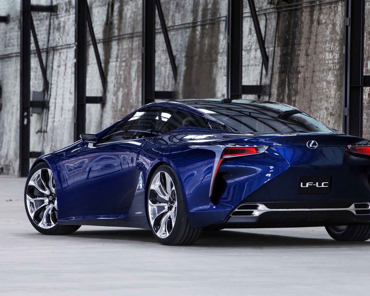 2012 Lexus LF-LC Blue concept 雷克薩斯 藍色概念車 高清壁紙 #5 - 1280x1024