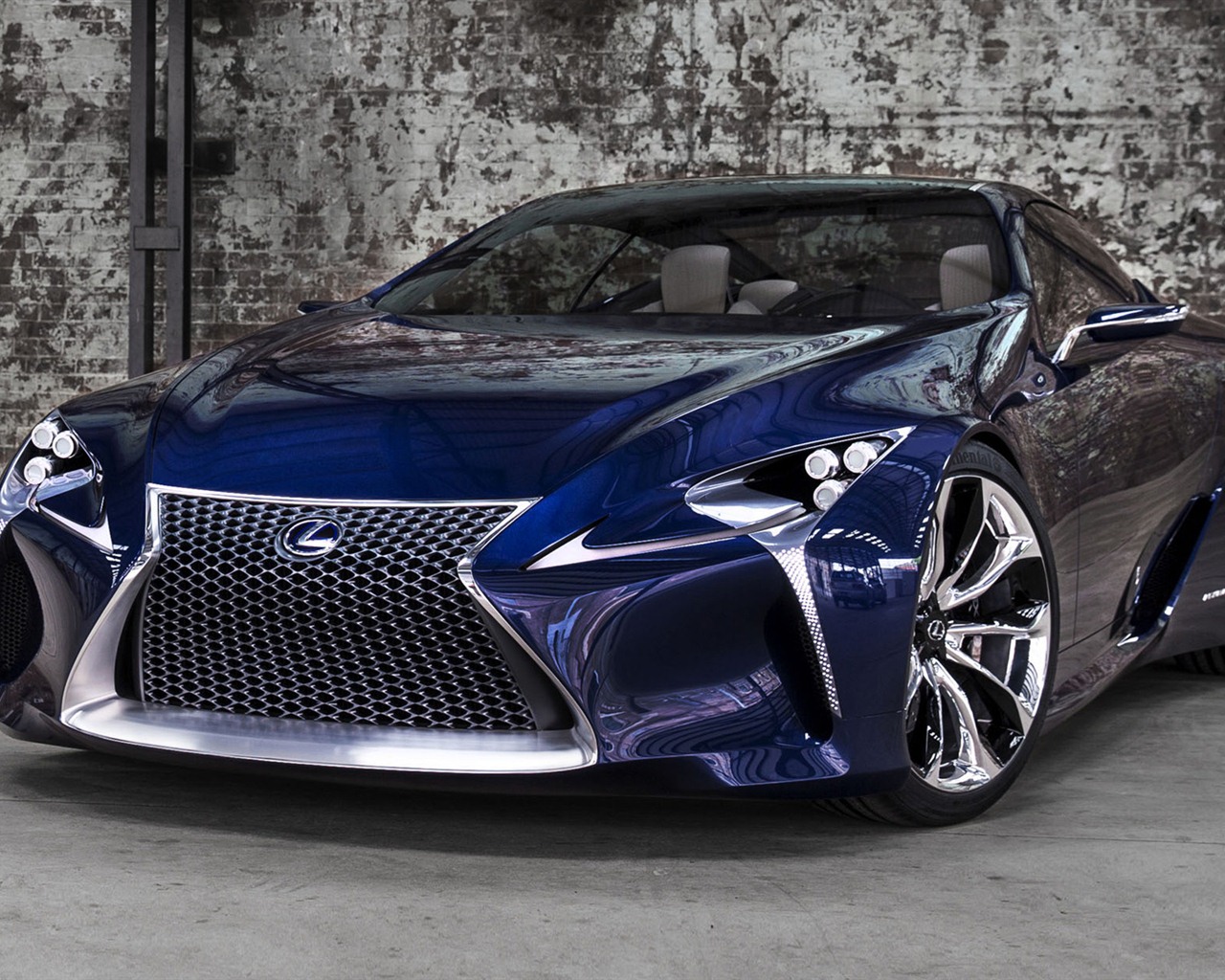 2012 Lexus LF-LC Blue concept 雷克薩斯 藍色概念車 高清壁紙 #6 - 1280x1024