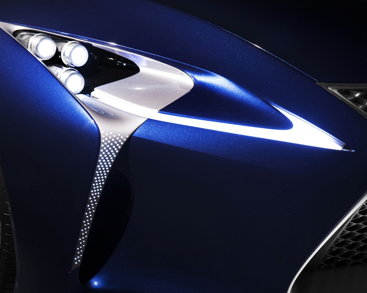 2012 Lexus LF-LC Blue concept 雷克薩斯 藍色概念車 高清壁紙 #11 - 1280x1024