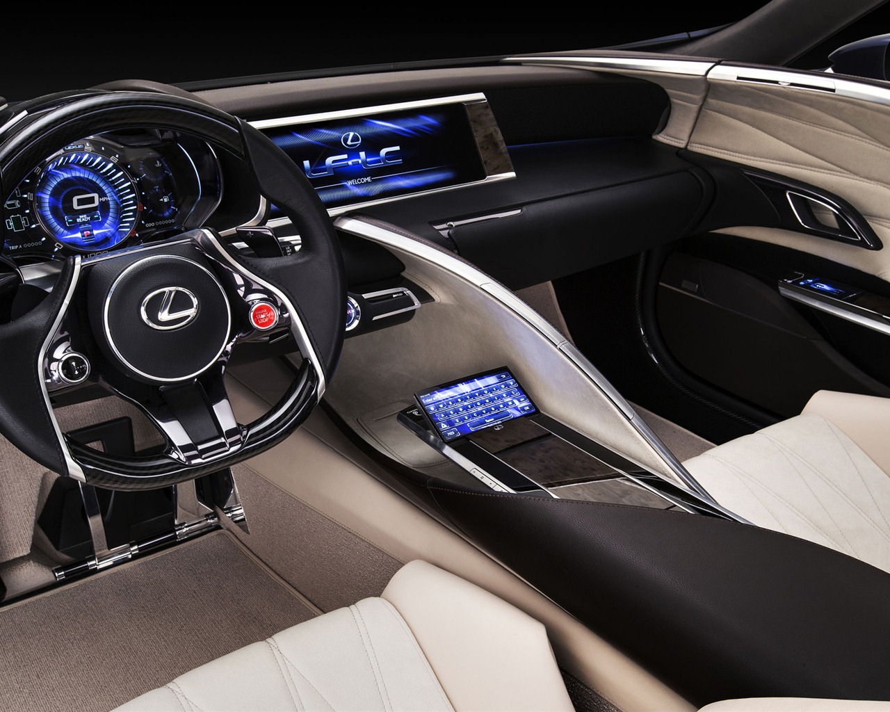 2012 Lexus LF-LC Modré koncepce HD Tapety na plochu #14 - 1280x1024