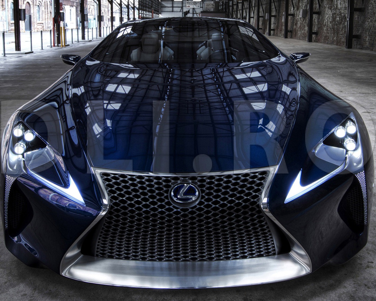 2012 Lexus LF-LC Concept Bleu fonds d'écran HD #15 - 1280x1024