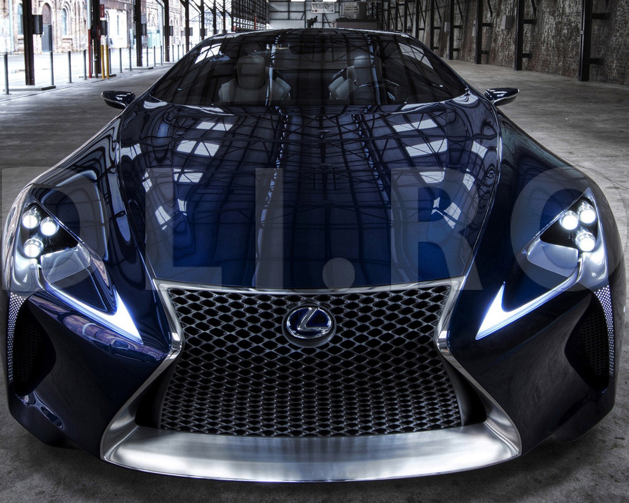 2012 Lexus LF-LC Modré koncepce HD Tapety na plochu #15 - 1280x1024