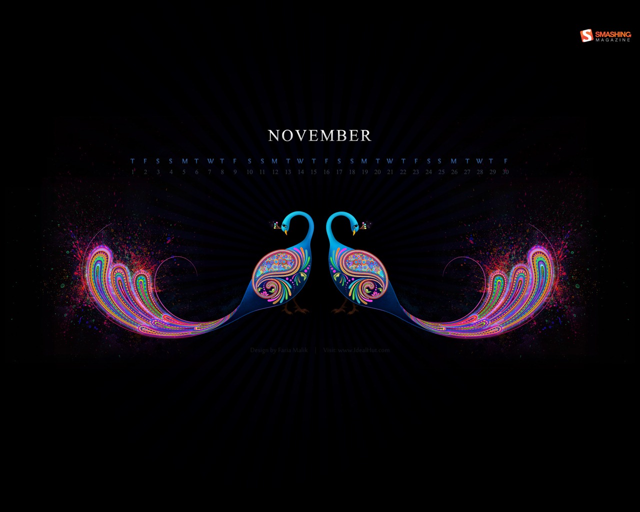 11. 2012 Kalendář tapety (1) #8 - 1280x1024