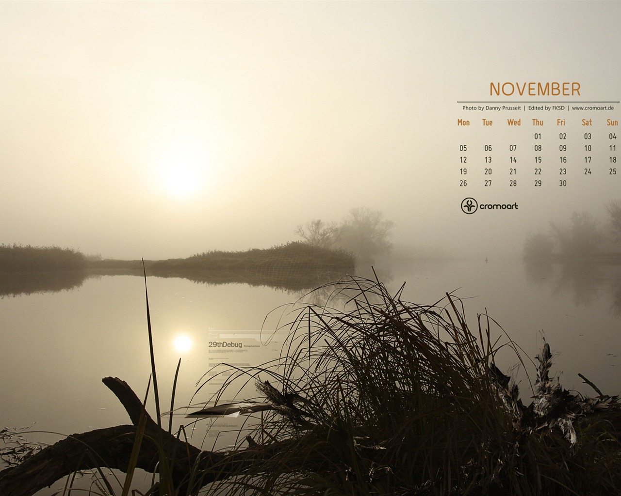 November 2012 Calendar wallpaper (2) #20 - 1280x1024