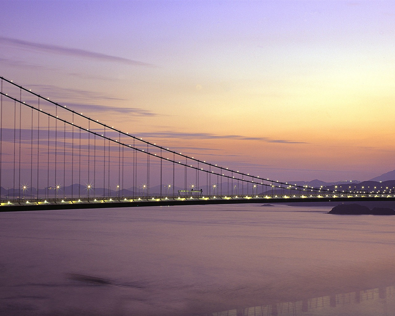 Windows 8 oficiální panoramatické tapety, cityscapes, Bridge, Horizon #3 - 1280x1024