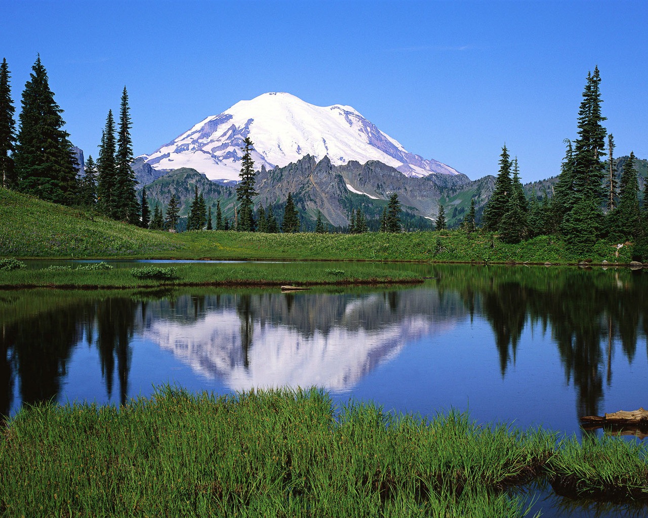 Windows 8 официальные панорамные обои, волны, лесов, величественных гор #18 - 1280x1024