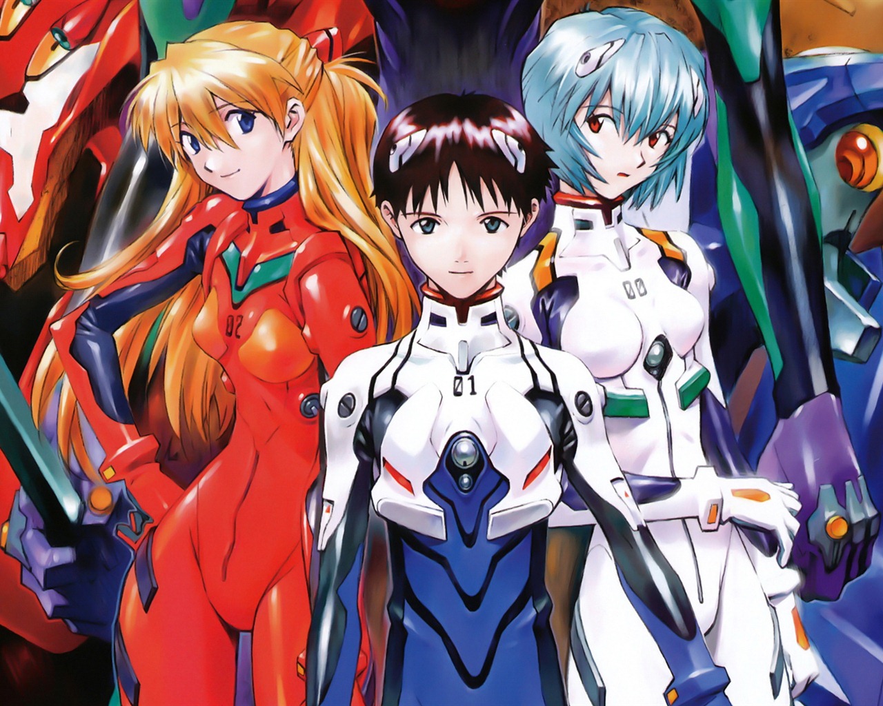 Neon Genesis Evangelion HD Tapety na plochu #1 - 1280x1024