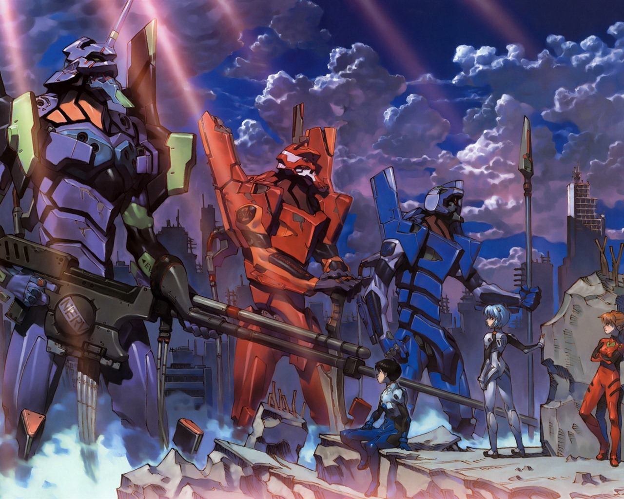 Neon Genesis Evangelion HD Tapety na plochu #8 - 1280x1024