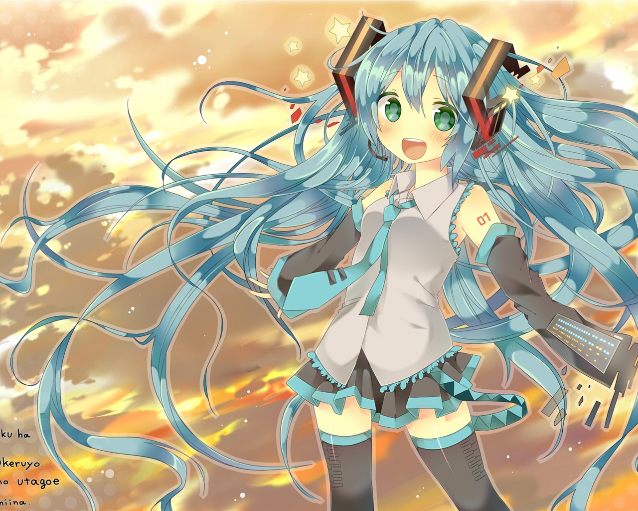 Hatsune Miku series wallpaper (5) #3 - 1280x1024