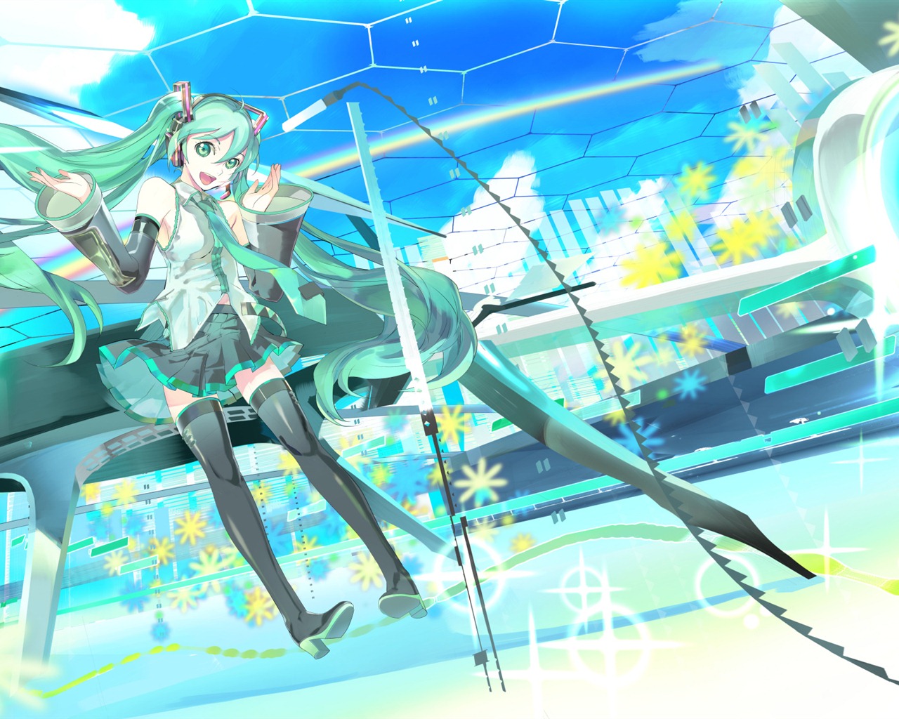 Hatsune Miku řady tapety (5) #12 - 1280x1024