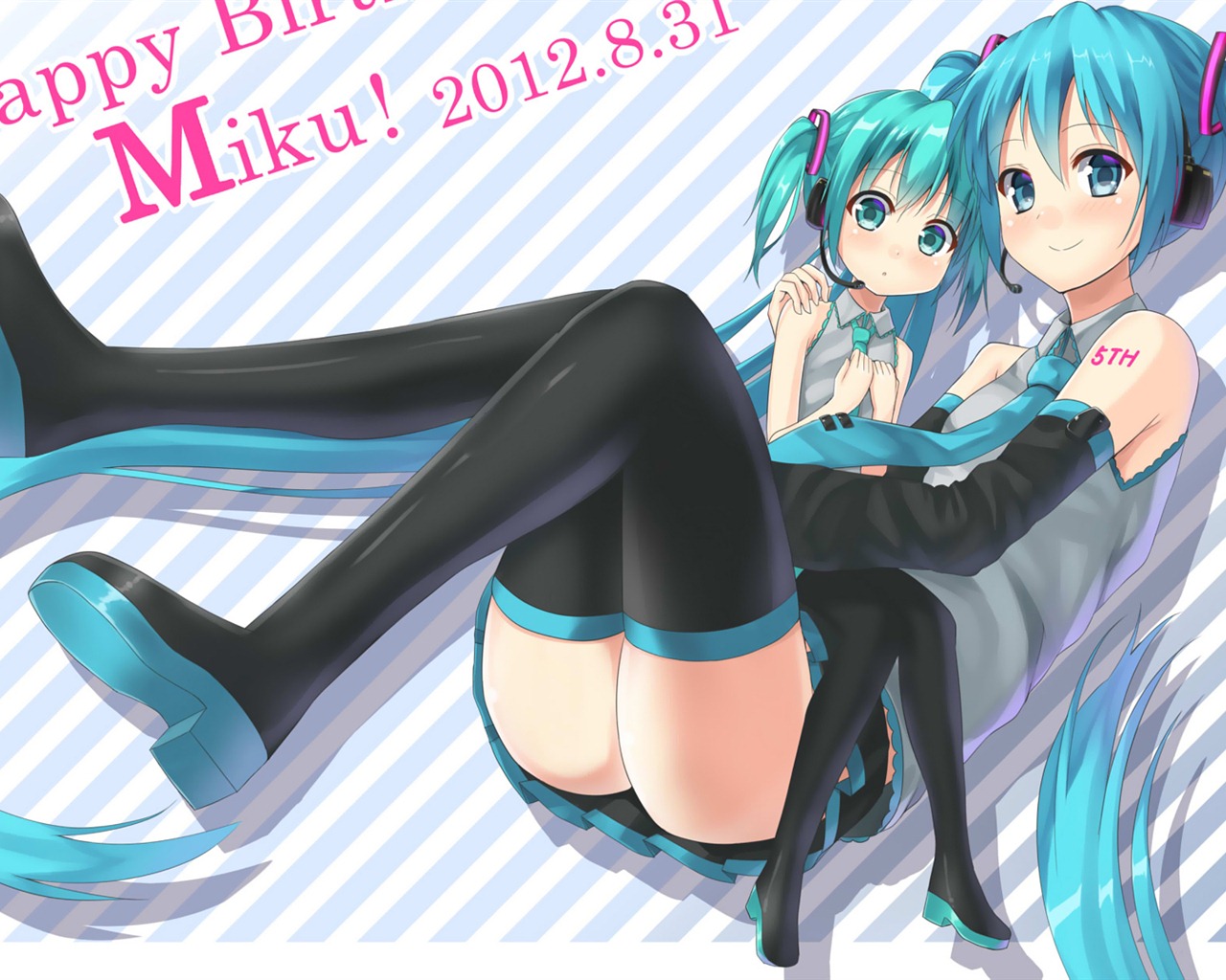 Hatsune Miku series wallpaper (5) #14 - 1280x1024