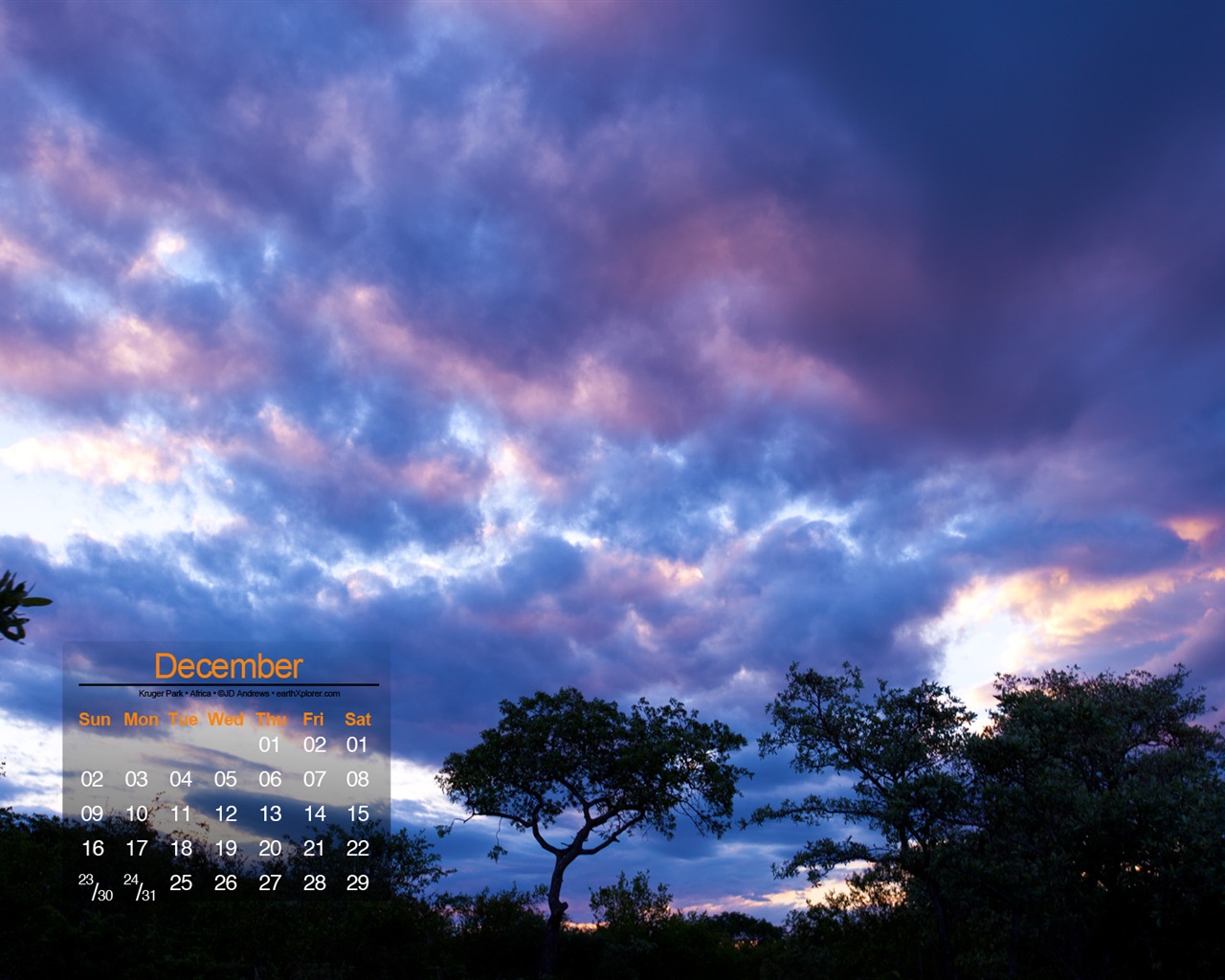 2012年12月 月曆壁紙(一) #4 - 1280x1024
