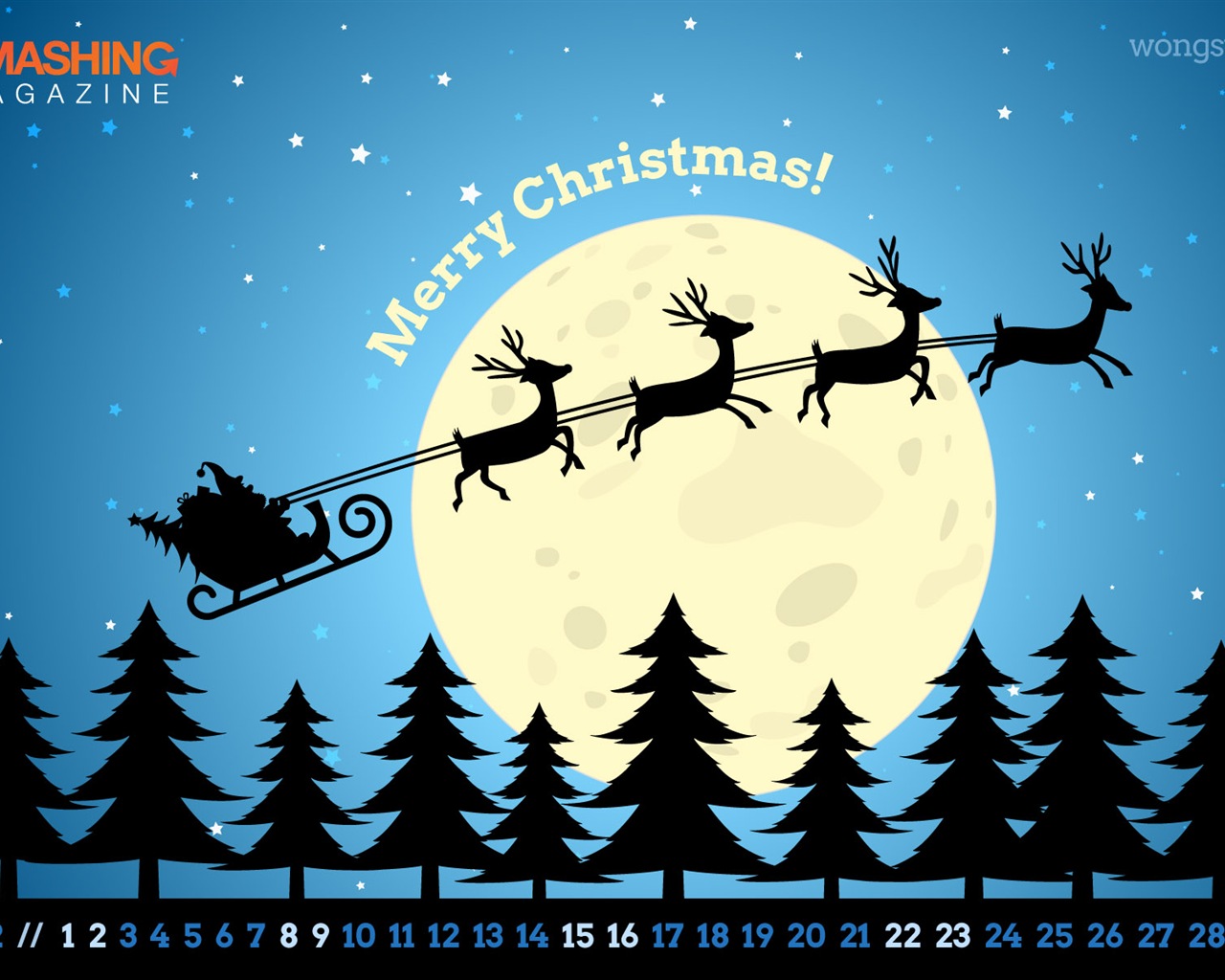 Dezember 2012 Kalender Wallpaper (2) #1 - 1280x1024
