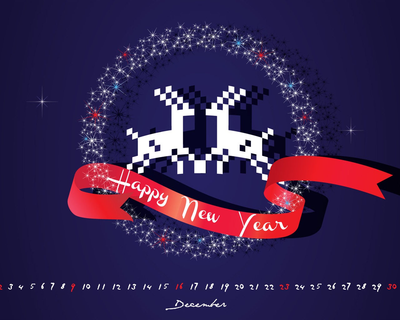 December 2012 Calendar wallpaper (2) #6 - 1280x1024