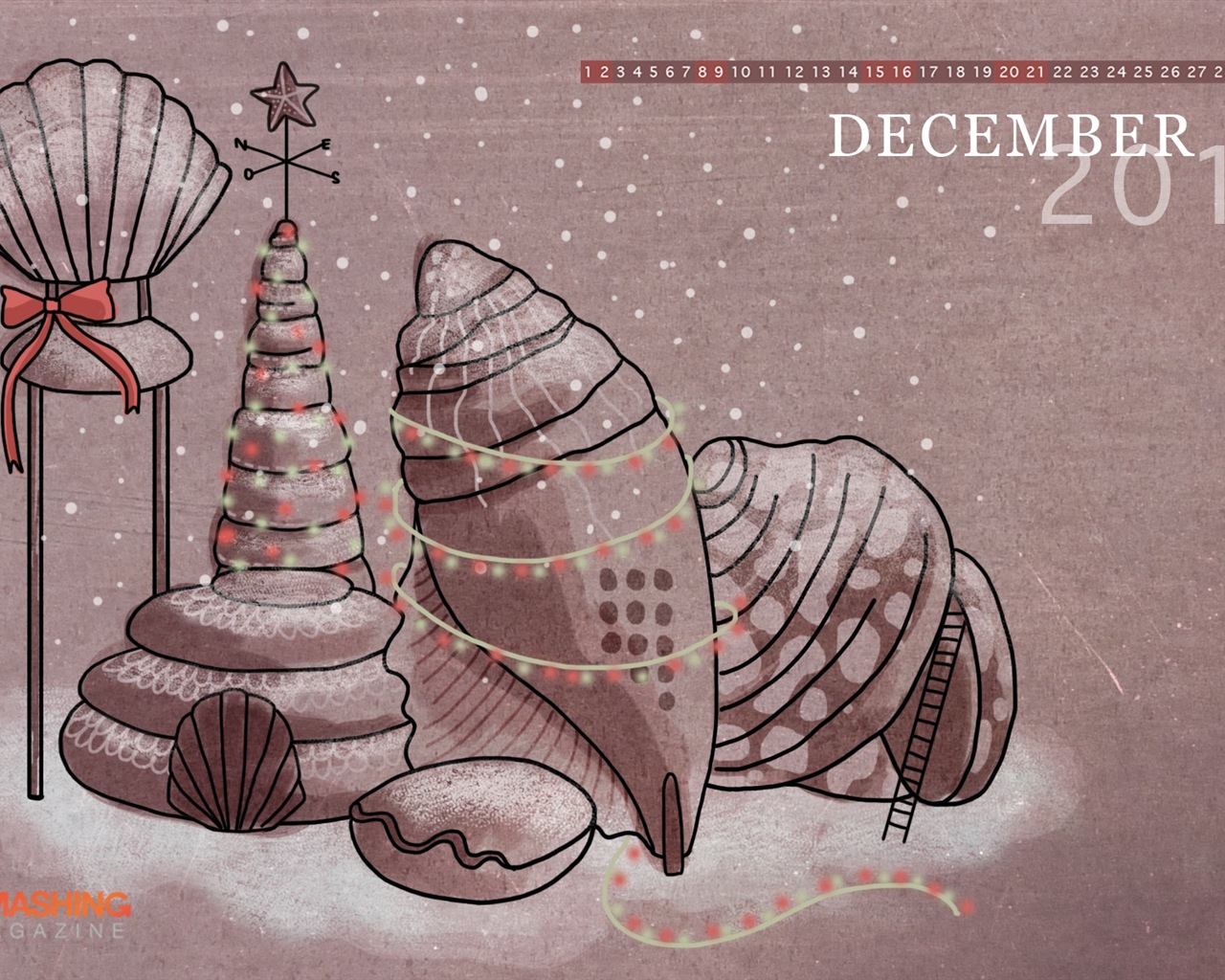 Dezember 2012 Kalender Wallpaper (2) #13 - 1280x1024