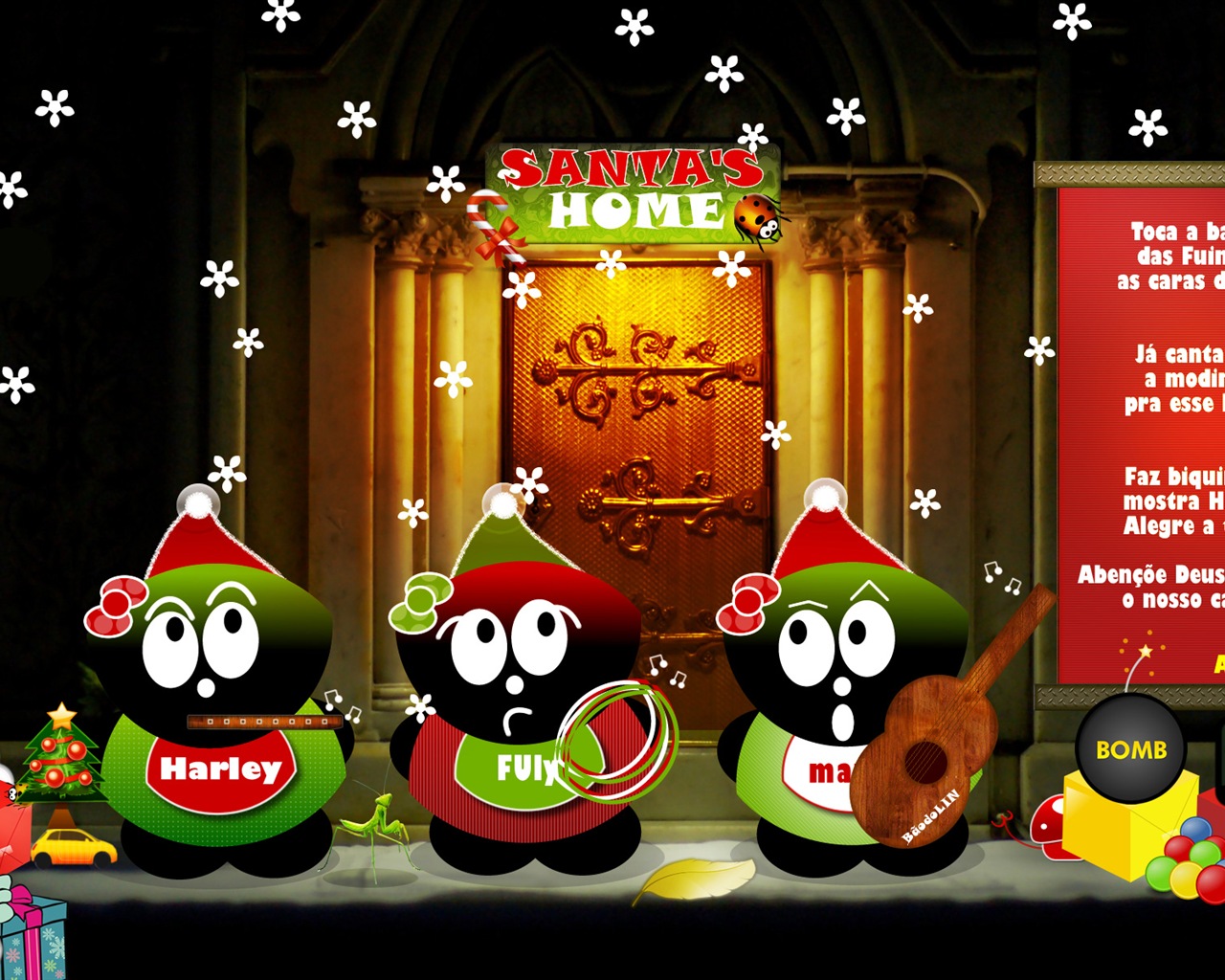 Merry Christmas HD Wallpaper Featured #12 - 1280x1024