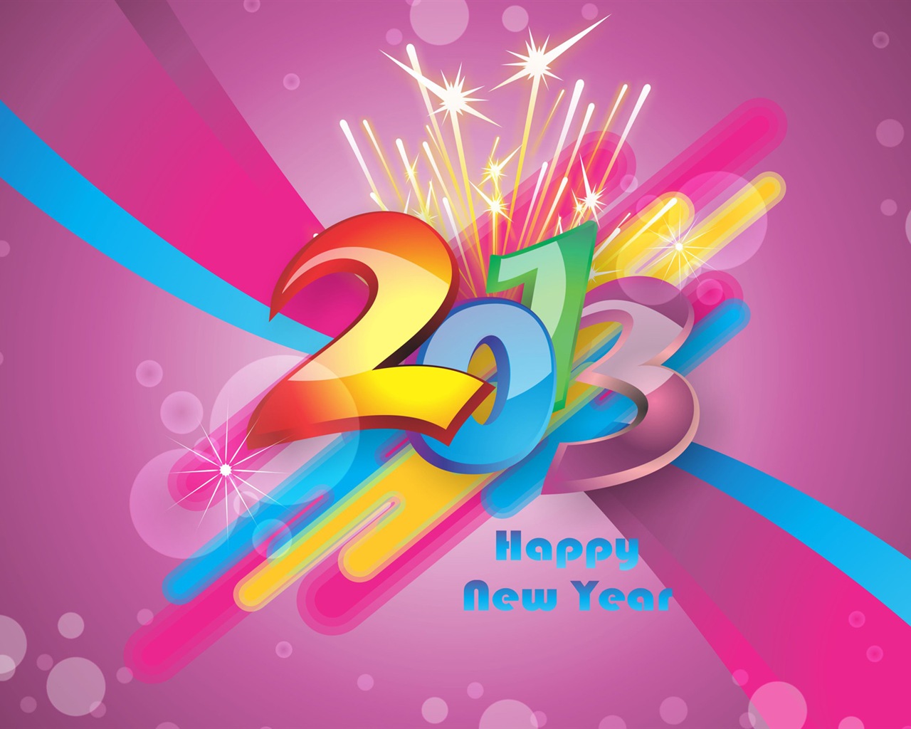 2013 Šťastný Nový Rok HD Tapety na plochu #8 - 1280x1024