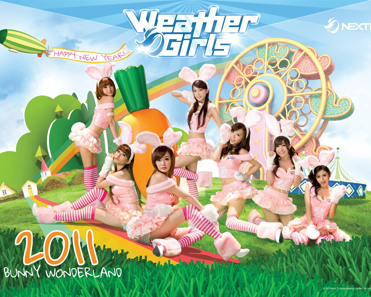 Počasí Girls HD tapety na plochu #5 - 1280x1024