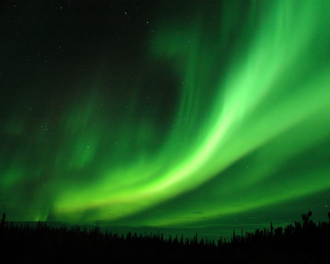 Natural wonders of the Northern Lights HD Wallpaper (1) #4 - 1280x1024