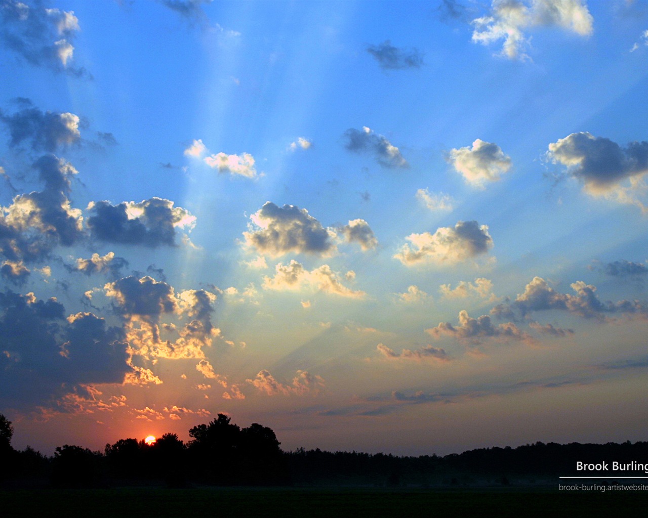 Windows 8 Fondos de pantalla: Painted Skies #3 - 1280x1024