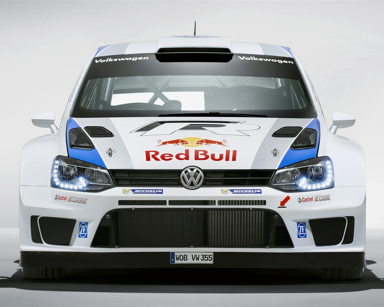 2013 폭스 바겐 폴로 R WRC HD 배경 화면 #4 - 1280x1024