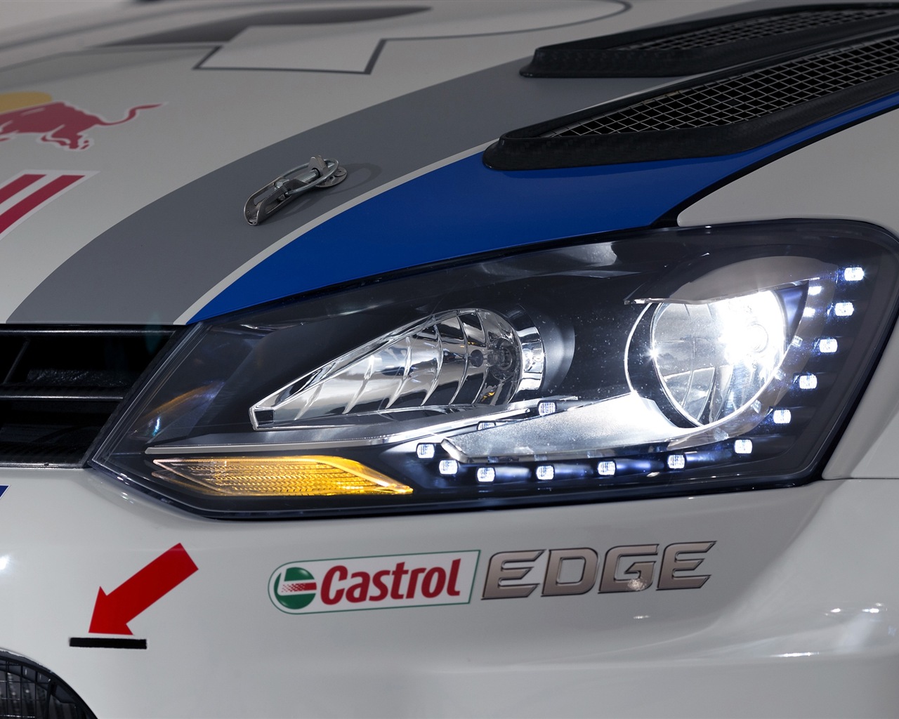 2013 폭스 바겐 폴로 R WRC HD 배경 화면 #8 - 1280x1024