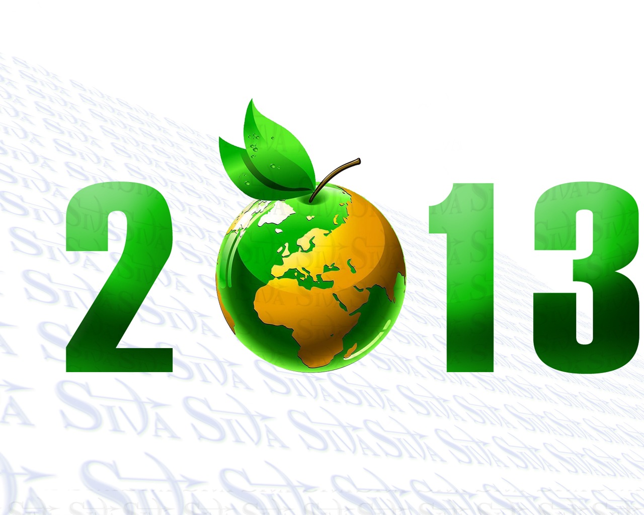 2013 New Year theme creative wallpaper(1) #5 - 1280x1024